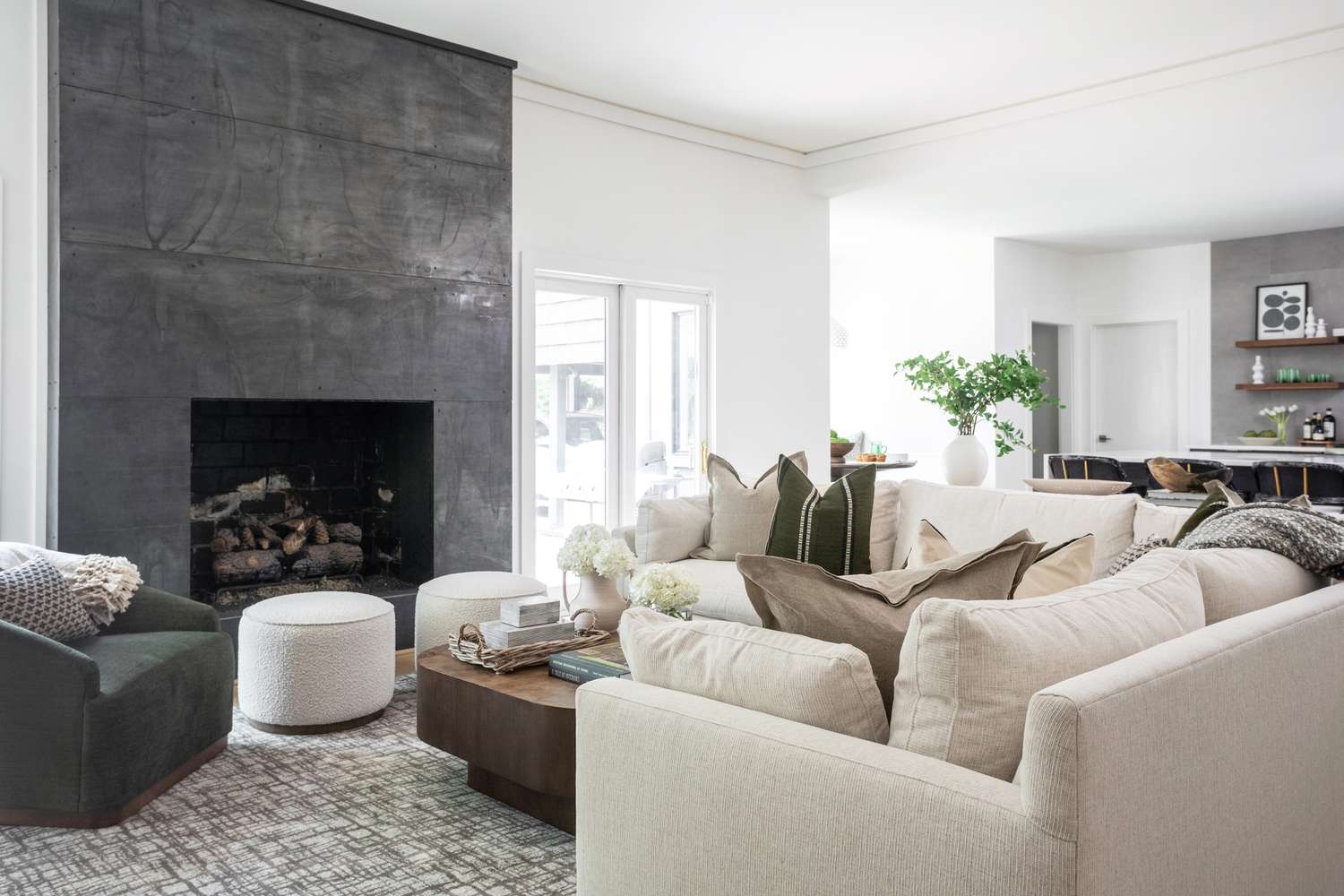 Living room with staging recommendations